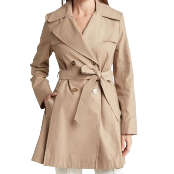 Via Spiga Double Breasted Belted Trench Coat Large - Picture 1 of 9